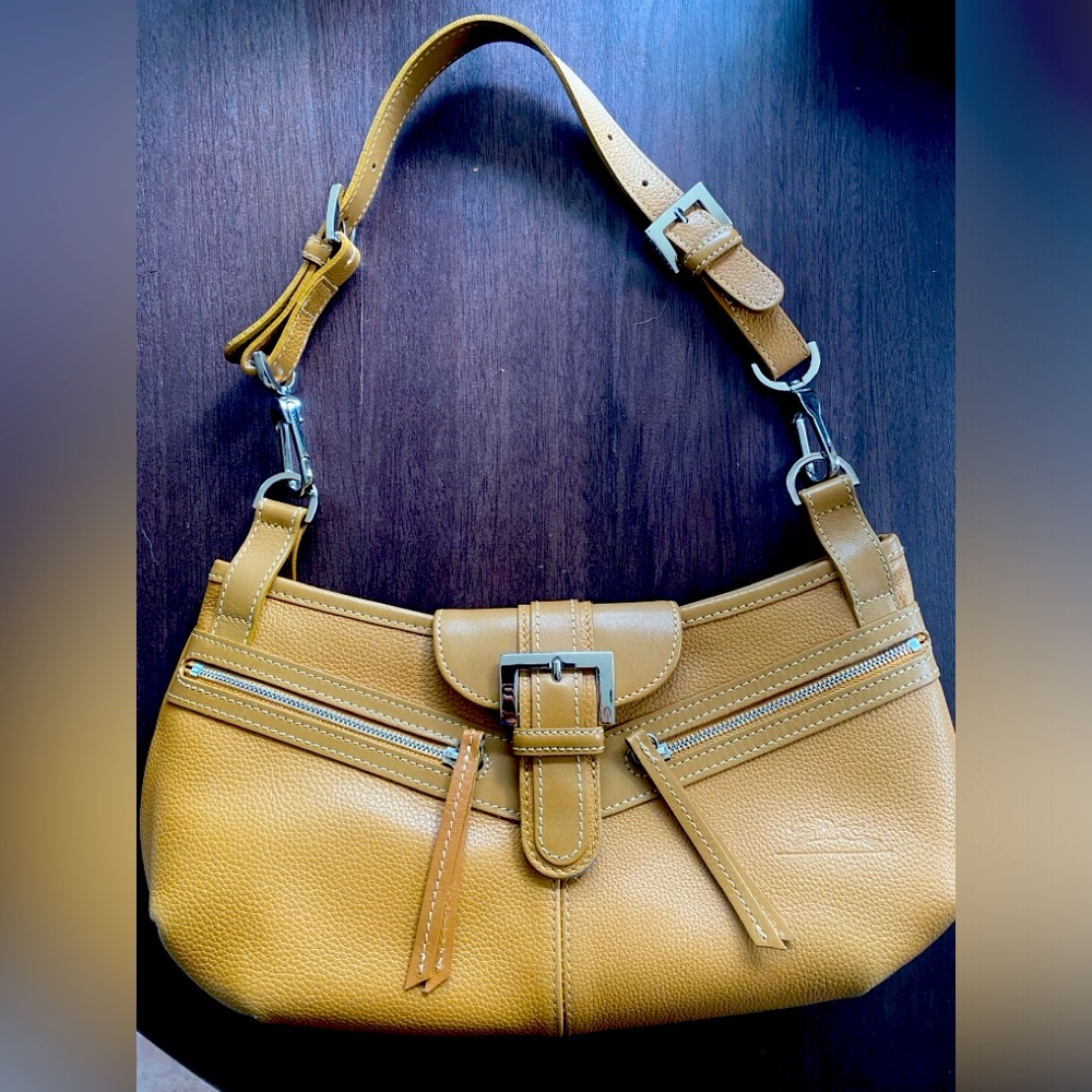 Longchamp Tan Leather Purse